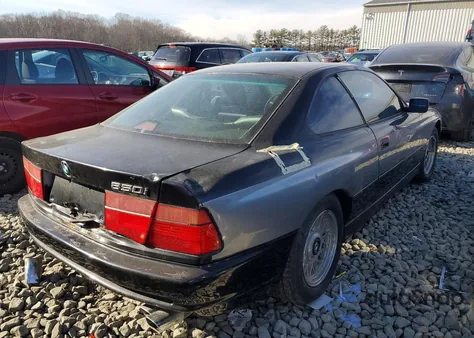 1991 BMW 850 I Automatic z USA, uszkodzony, nr VIN WBAEG2316MCB72359
